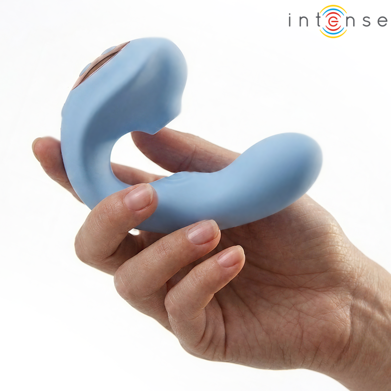 Alternative view of INTENSE - GINA MULTIFUNCTION CLITORAL STIMULATOR BLUE