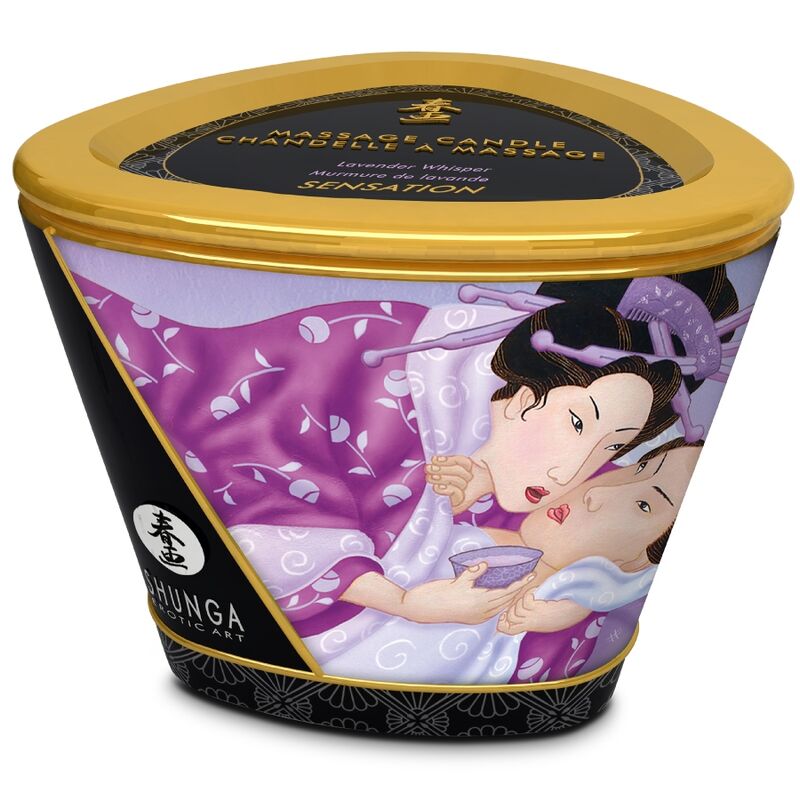 Alternative view of SHUNGA - MASSAGE CANDLE LAVANDER 170 ML