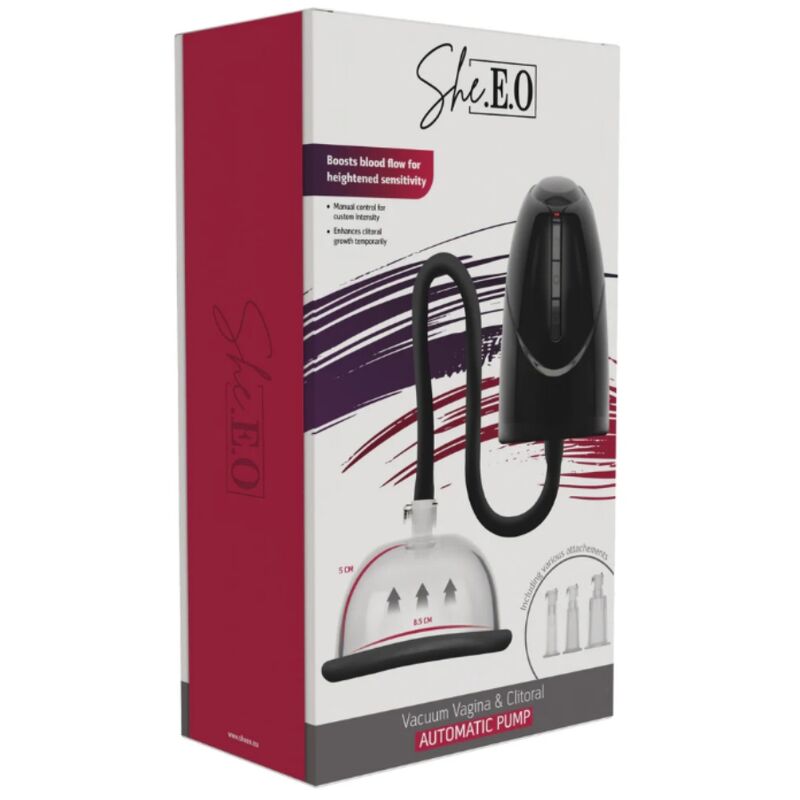SHE.E.O - AUTOMATIC VACUUM PUMP FOR VAGINA AND CLITORIS BLACK - Bild 2