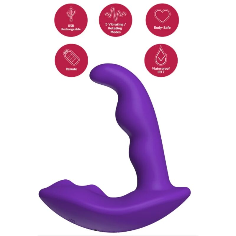 SHE.E.O - ROTATING VIBRATING ANAL STIMULATOR WITH REMOTE CONTROL - PURPLE - Bild 4