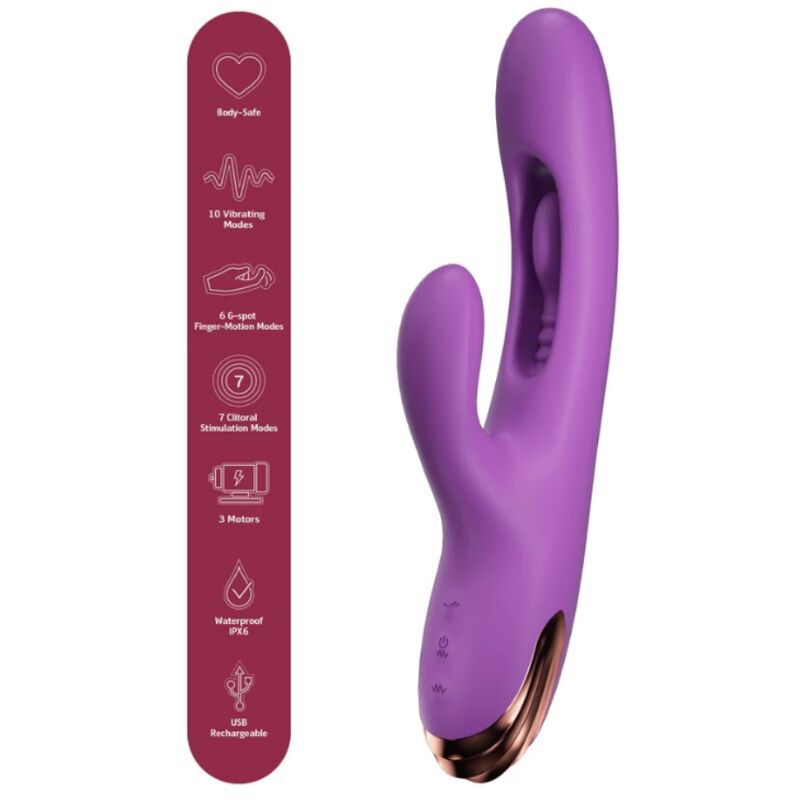 SHE.E.O - RABBIT G-SPOT VIBRATOR WITH DIGITAL MOVEMENT PURPLE - Bild 2