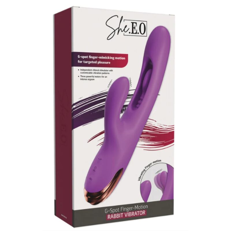 SHE.E.O - RABBIT G-SPOT VIBRATOR WITH DIGITAL MOVEMENT PURPLE - Bild 7