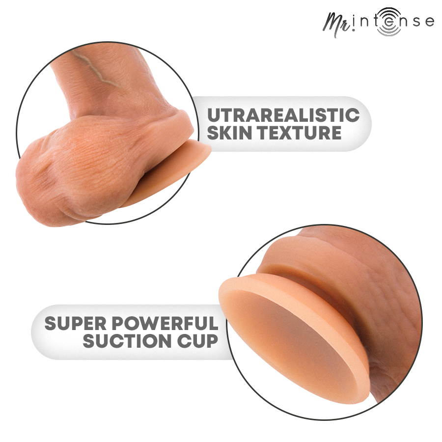 MR INTENSE - BRUCE S SILICONE DILDO WITH TESTICLES 17.8 CM -Ø- 4 CM - Bild 6