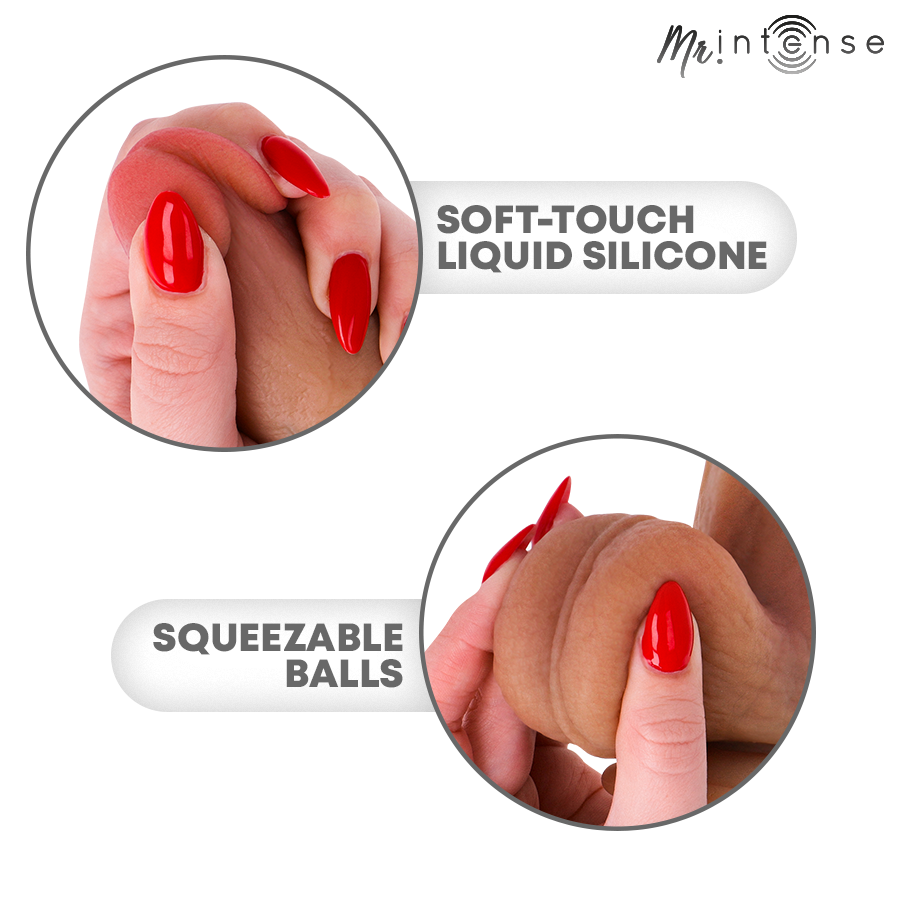 MR INTENSE - BRUCE S SILICONE DILDO WITH TESTICLES 17.8 CM -Ø- 4 CM - Bild 7