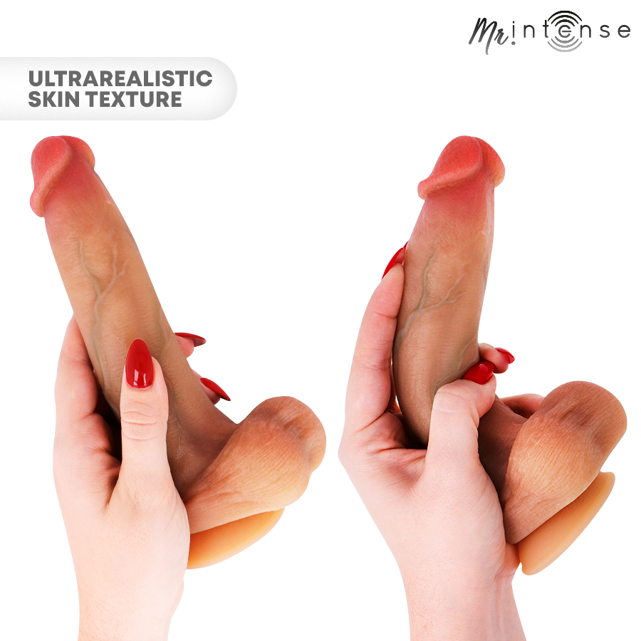Alternative view of MR INTENSE - BRUCE M SILICONE DILDO WITH TESTICLES 20 CM -Ø- 4.5 CM