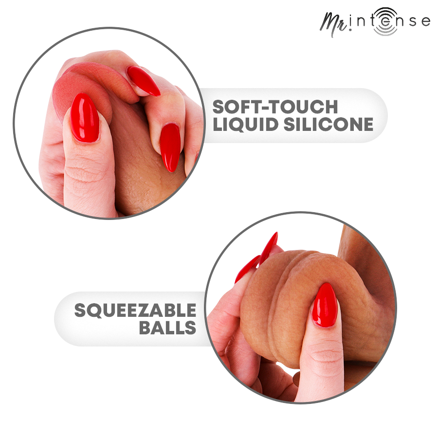 MR INTENSE - BRUCE M SILICONE DILDO WITH TESTICLES 20 CM -Ø- 4.5 CM - Bild 7