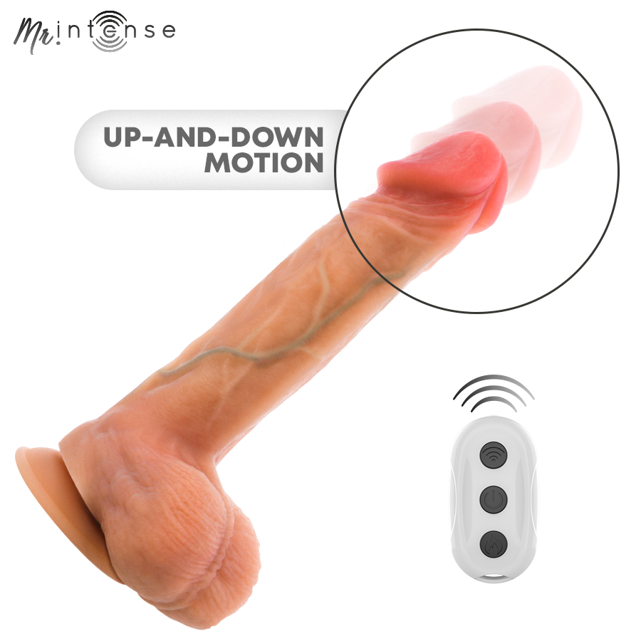 MR INTENSE - LOGAN VIBRATOR DILDO SILICONE WITH HEAT EFFECT AND REMOTE CONTROL 20 CM -Ø- 4,1 CM - Bild 5
