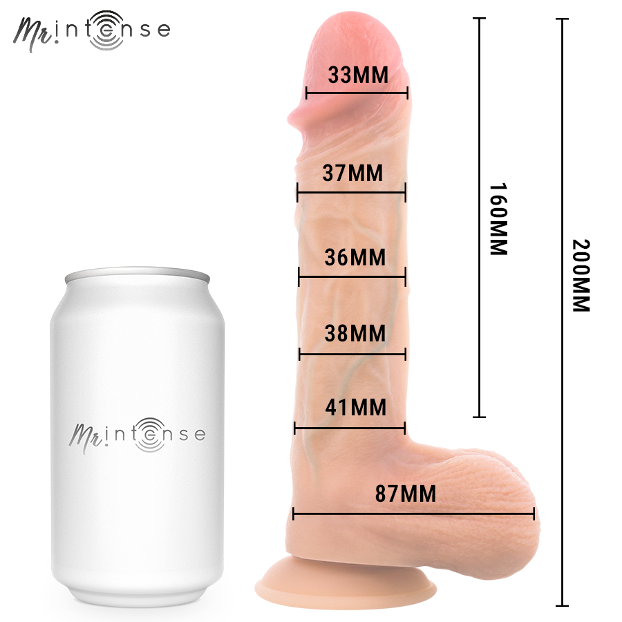 MR INTENSE - LOGAN VIBRATOR DILDO SILICONE WITH HEAT EFFECT AND REMOTE CONTROL 20 CM -Ø- 4,1 CM - Bild 9