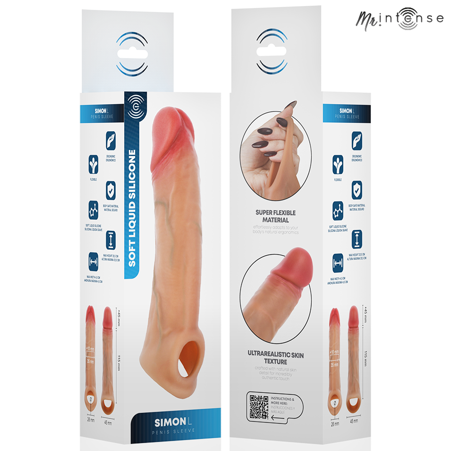 MR INTENSE - SIMON L SILICONE PENIS COVER 16 CM -Ø- 4.5 CM - Bild 4