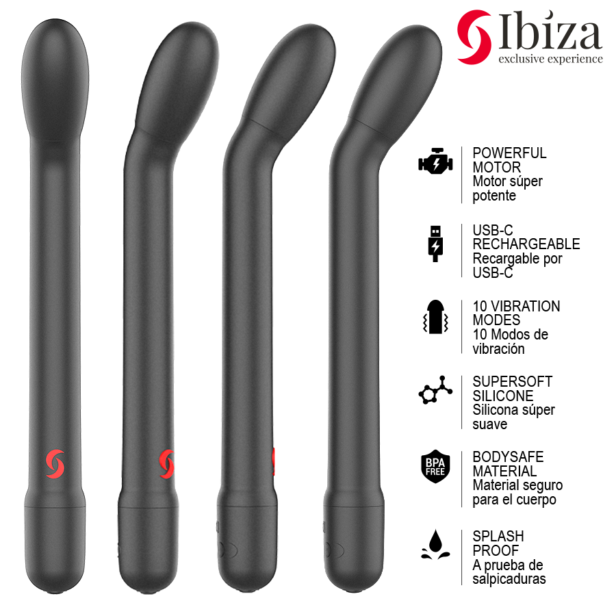 IBIZA - BLACK G-SPOT VIBRATOR WITH VIBRATION - Bild 4