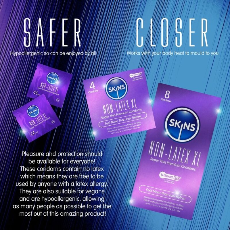 SKINS - LATEX-FREE CONDOMS XL PACK OF 4 - Bild 4