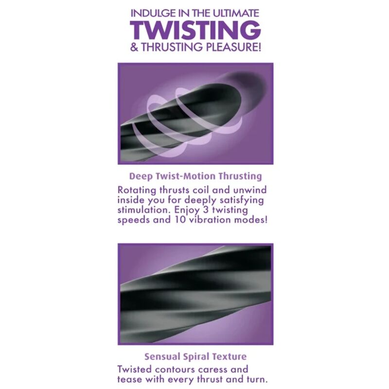 ANAL FANTASY ELITE - TWIST ECSTASY RECHARGEABLE ROTATING ANAL STIMULATOR - Bild 4