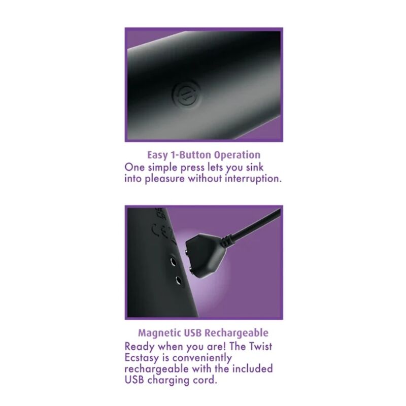 ANAL FANTASY ELITE - TWIST ECSTASY RECHARGEABLE ROTATING ANAL STIMULATOR - Bild 5