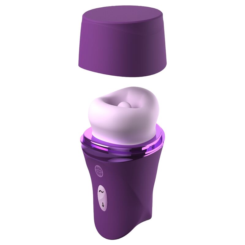 Alternative view of FANTASY FOR HER - LUSH KISS PLUSH PURPLE SUCTION & LICKING CLITORAL STIMULATOR