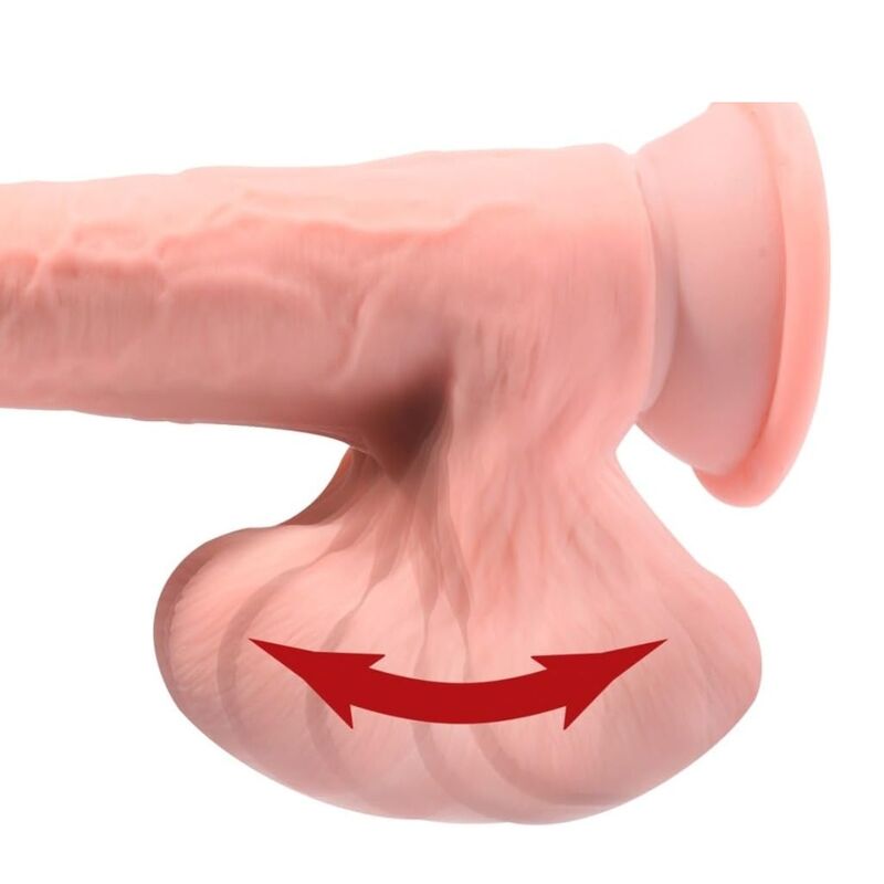 KING COCK PLUS - TRIPLE DENSITY REALISTIC DILDO WITH SWINGING TESTICLES 23 CM FLESH - Bild 5