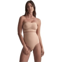 Alternative view of BYE-BRA - SOFT TOUCH SEAMLESS HIGH WAIST THONG BEIGE SIZE M