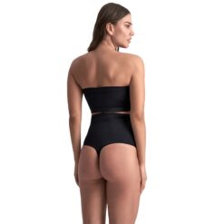 Alternative view of BYE-BRA - SOFT TOUCH SEAMLESS HIGH WAIST THONG BLACK SIZE XXL