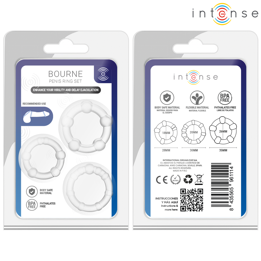 INTENSE - BOURNE SET OF 3 PENIS RING - Bild 5