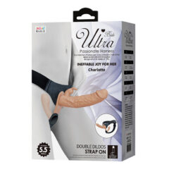Alternative view of BAILE - CHARLOTTE HOLLOW DOUBLE PENETRATION STRAP-ON FLESH
