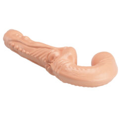 Alternative view of BAILE - EMMA TEXTURED DOUBLE PENETRATION STRAP-ON FLESH