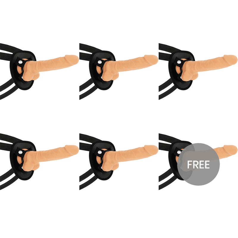 COCK MILLER HARNESS + SILICONE DENSITY ARTICULABLE COCKSIL 19.5 CM 5+1 FREE