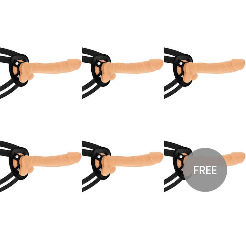 COCK MILLER HARNESS + SILICONE DENSITY ARTICULABLE COCKSIL 24 CM 5+1 FREE