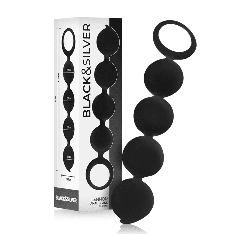 BLACKSILVER - LENNON SILICONE ANAL BEADS 15 CM