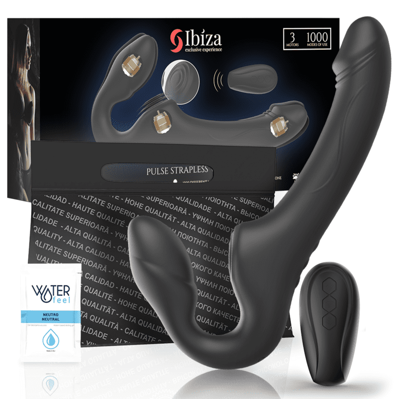Alternative view of IBIZA - STRAPLESS VIBRATOR WITH REMOTE CONTROL PUSH BUTTON