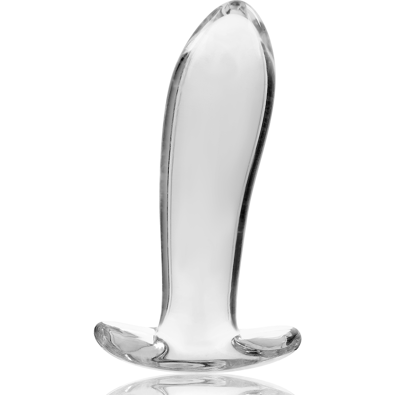 Alternative view of NEBULA SERIES BY IBIZA - MODEL 5 ANAL PLUG BOROSILICATE GLASS 12.5 X 3.5 CM CLEAR