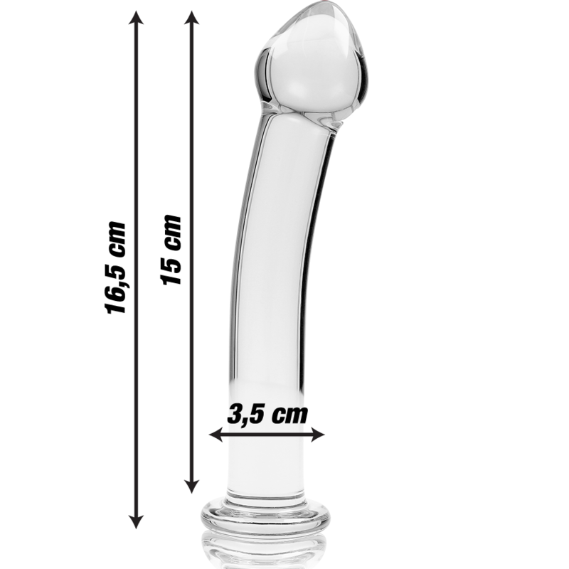 NEBULA SERIES BY IBIZA - MODEL 11 DILDO BOROSILICATE GLASS 16 X 3 CM CLEAR - Bild 3