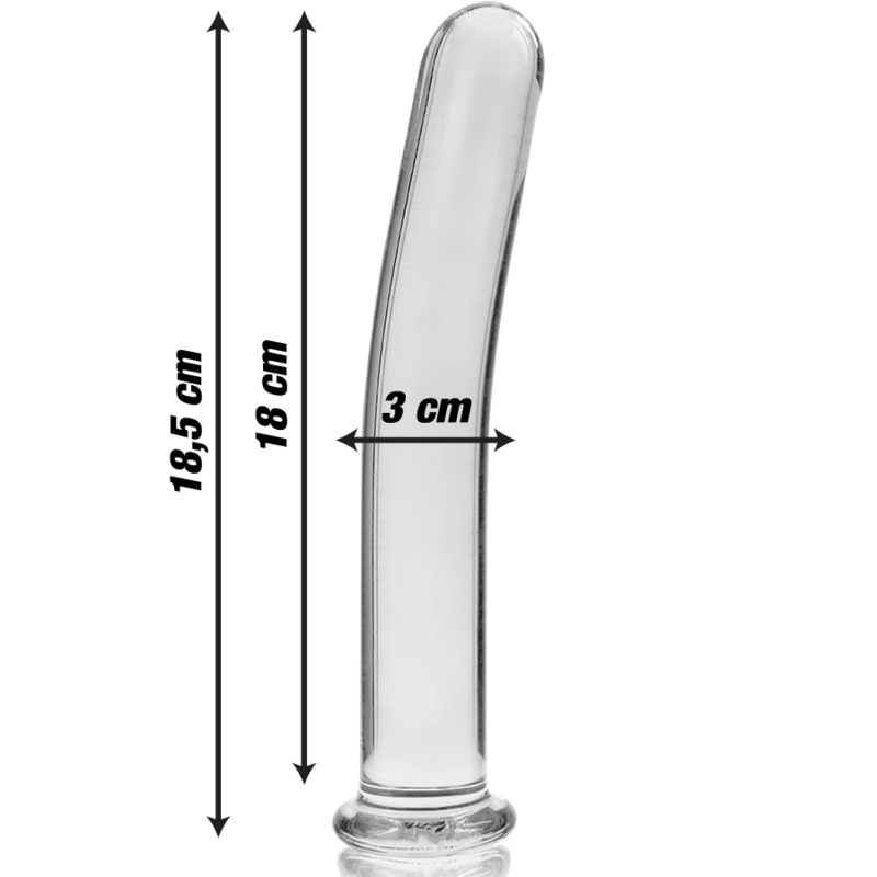 NEBULA SERIES BY IBIZA - MODEL 17 DILDO BOROSILICATE GLASS 18.5 X 3 CM CLEAR - Bild 3