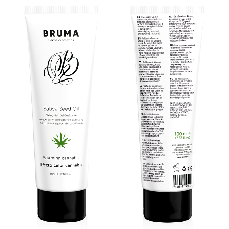 BRUMA - SATIVA SEED OIL SLIDING GEL WARMING CANNABIS FLAVOR 100 ML - Bild 5