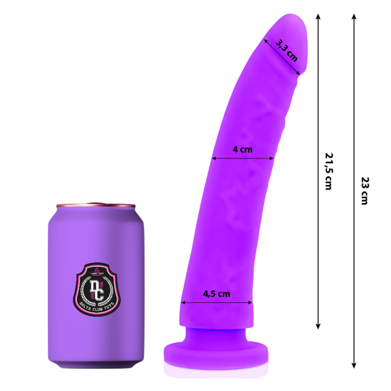 DELTA CLUB TOYS DONG PURPLE SILICONE 23 X 4.5 CM