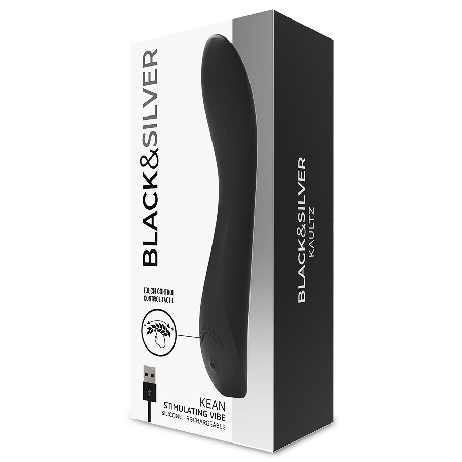 Alternative view of BLACKSILVER KEAN VIBRATOR TOUCH CONTROL