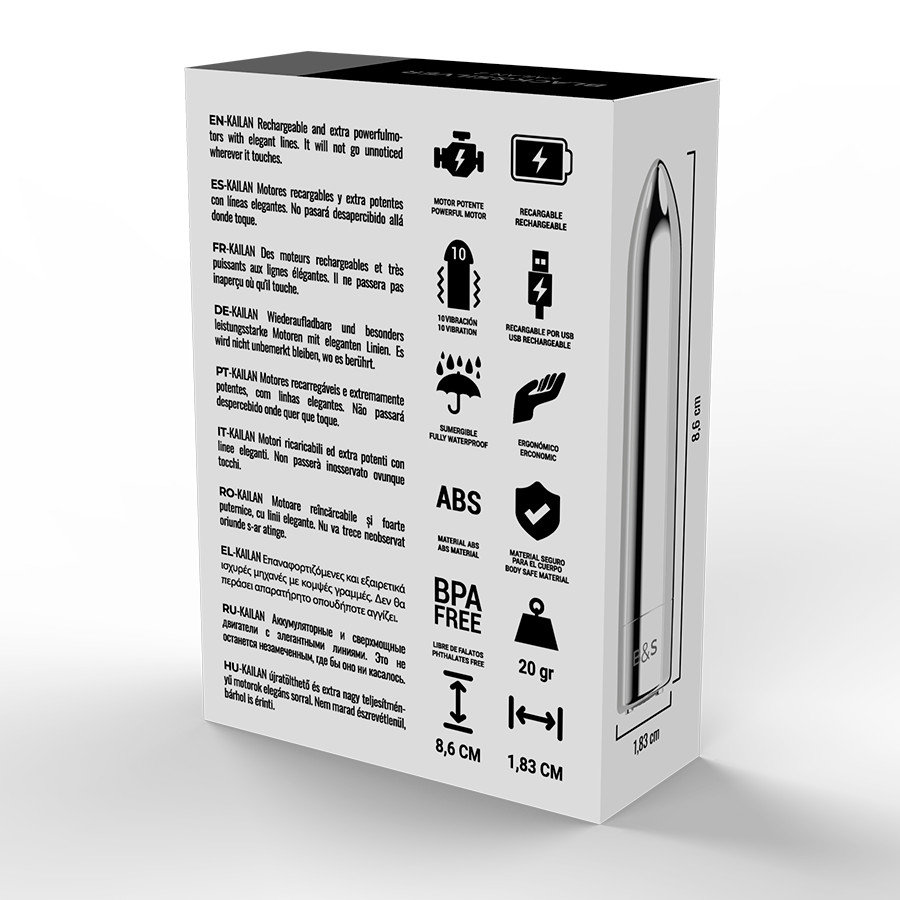 BLACKSILVER BULLET VIBRATING KAILAN 2 SILVER - Bild 4