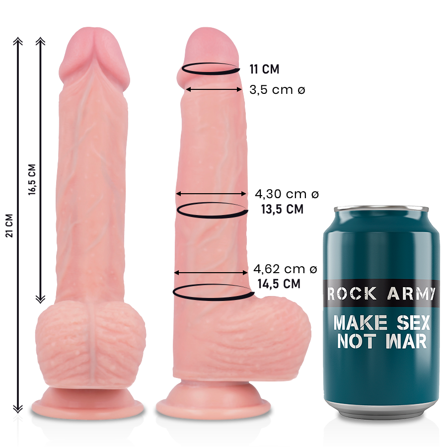 ROCKARMY LIQUID SILICONE PREMIUM SPITFIRE REALISTIC 21CM