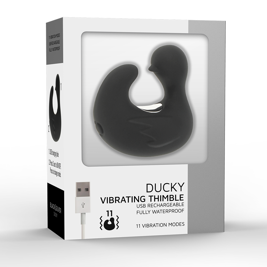 Alternative view of BLACKSILVER DUCKYMANIA VIBRATOR BLACK