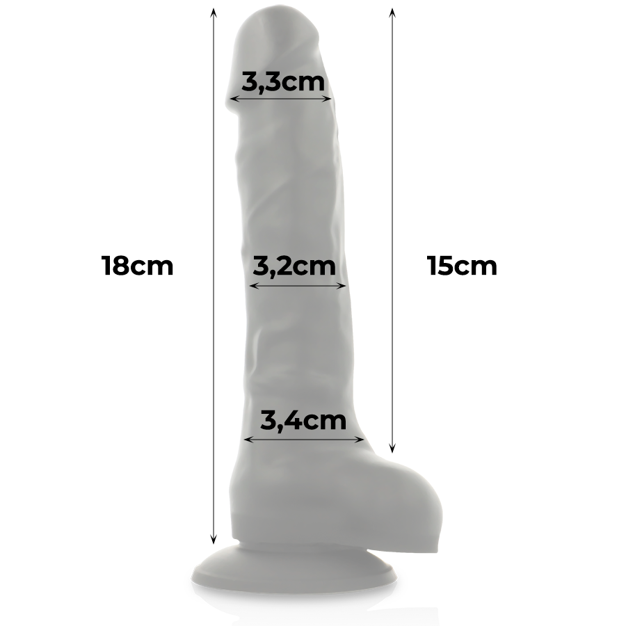 COCK MILLER SILICONE DENSITY COCKSIL ARTICULABLE BLACK 18 CM - Bild 5