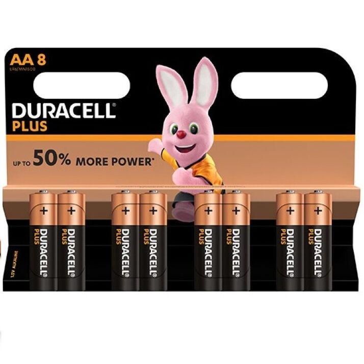 Alternative view of DURACELL PLUS POWER BATTERY AA LR6  8UNITS