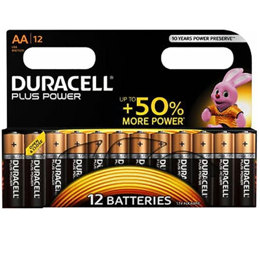 DURACELL PLUS POWER BATTERY  AA LR6 12UNITS