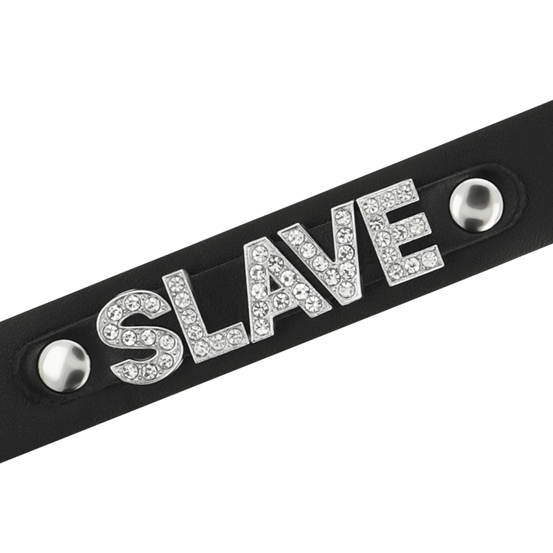 COQUETTE CHIC DESIRE CHOKER VEGAN LEATHER - SLAVE - Bild 4