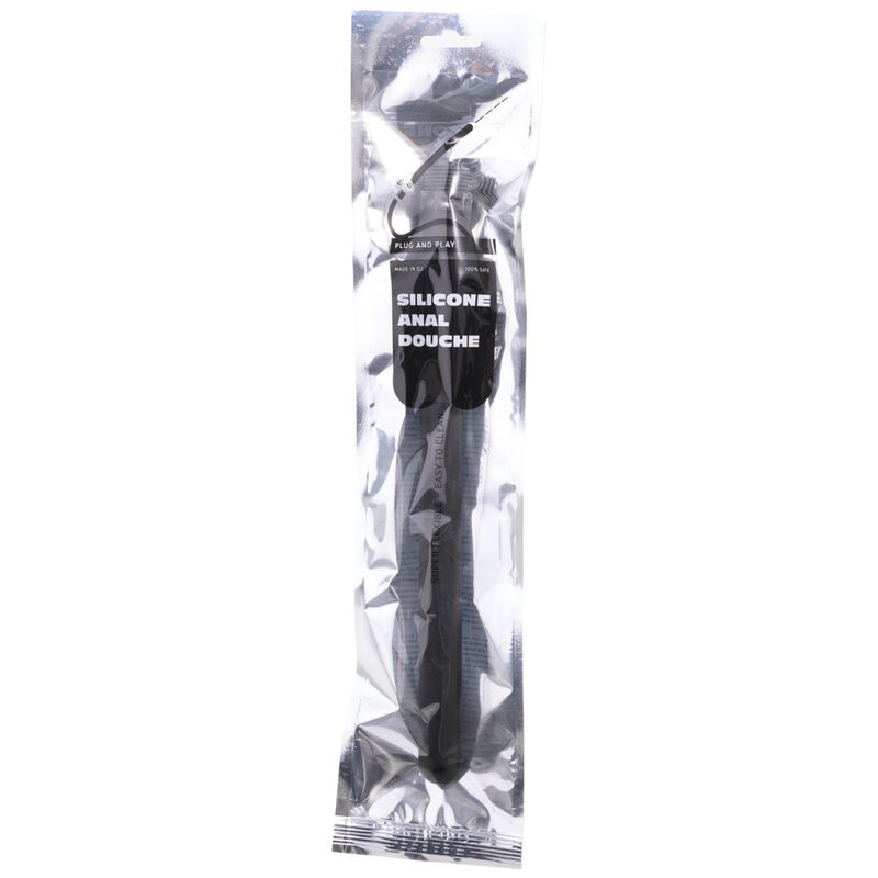 Alternative view of ALL BLACK BEADED SILICONE ANAL DOUCHE 27CM