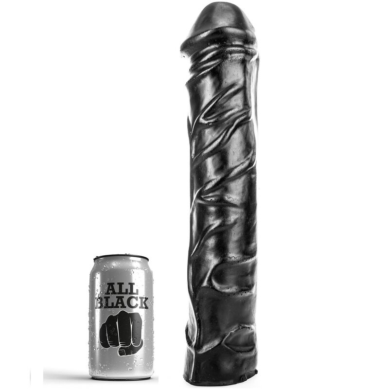 DILDO SMOTH  ALL BLACK 32 CM