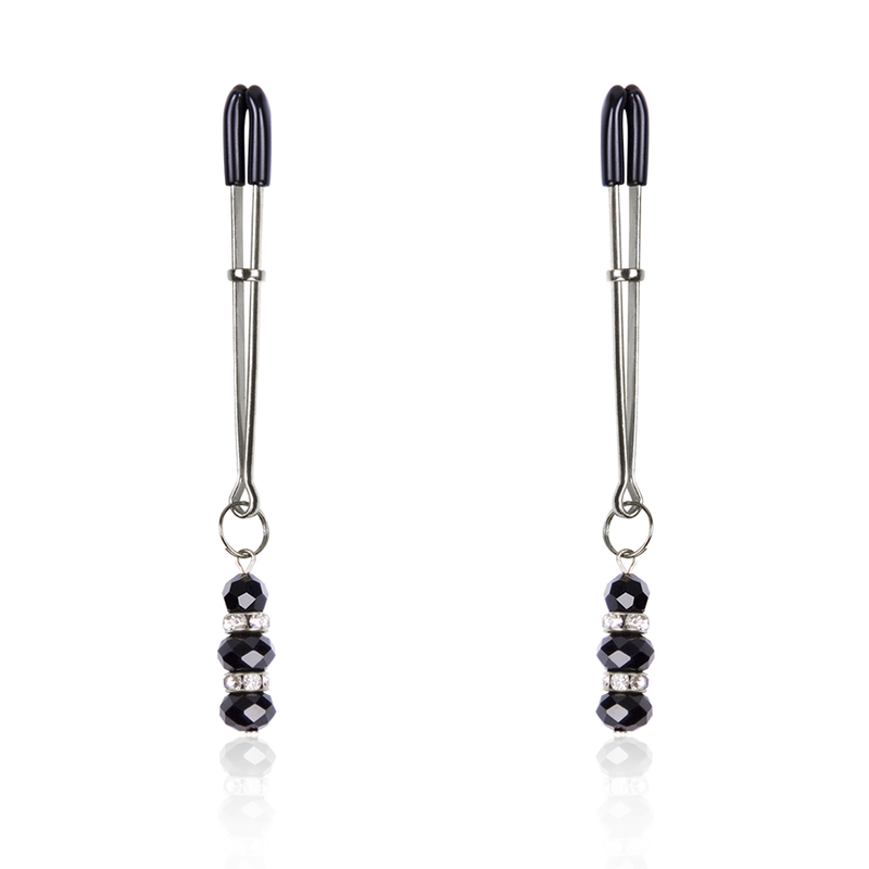 Alternative view of OHMAMA FETISH - NIPPLE Clamps WITH CRYSTAL STONES