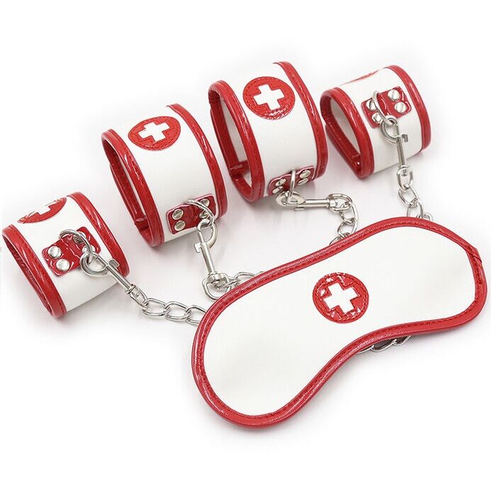 Alternative view of OHMAMA FETISH MINI NURSE BONDAGE 3 PIECES SET