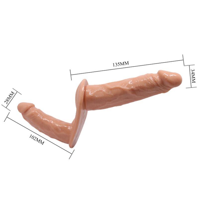 BAILE ULTRA PASSIONATE HARNESS DOUBLE DILDOS STRAP ON - Bild 3