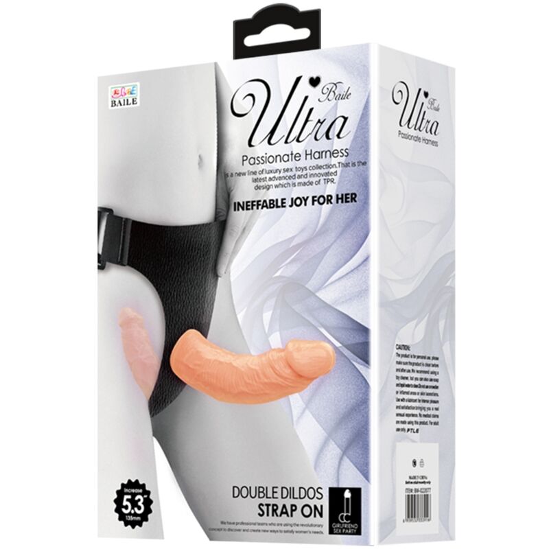 BAILE ULTRA PASSIONATE HARNESS DOUBLE DILDOS STRAP ON - Bild 4