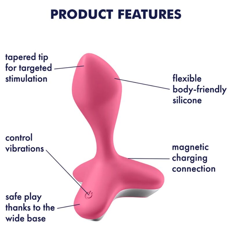 SATISFYER GAME CHANGER PLUG VIBRATOR - PINK - Bild 4