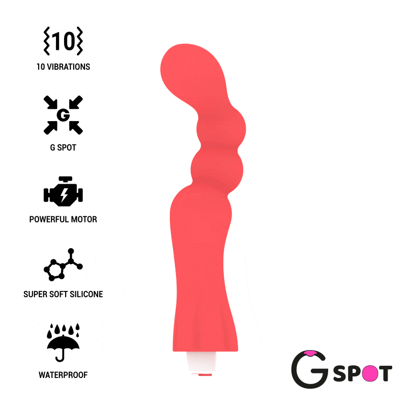 G-SPOT GOHAN G-SPOT VIBRATOR LIGHT RED