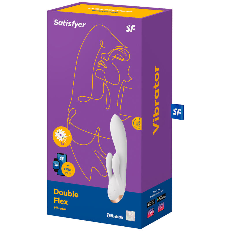 SATISFYER DOUBLE FLEX VIBRATOR APP - BLACK - Bild 4